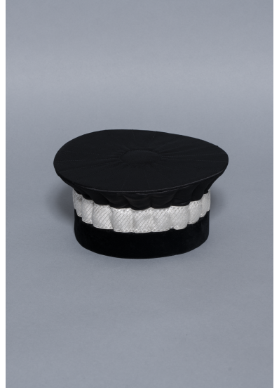 Toque en Soie 1 galon argent