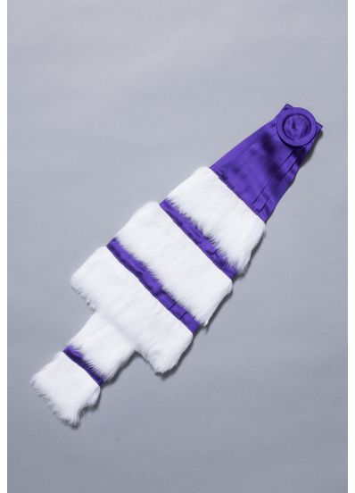 Epitoge Violette 3 rangs Lapin