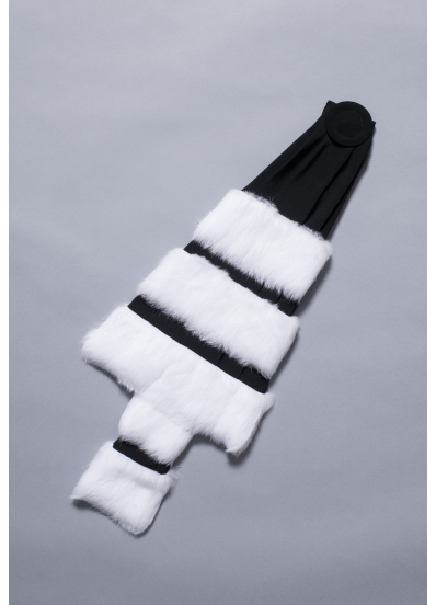 Epitoge Noire 3 rangs Lapin