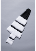 Epitoge Noire 3 rangs Lapin