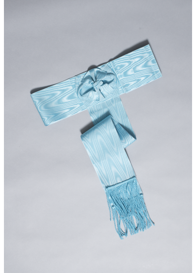 Ceinture Moirée Bleue - Ponsard & Dumas