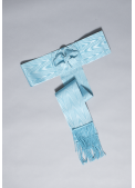 Ceinture Moirée Bleue - Ponsard & Dumas