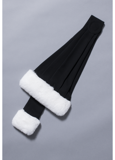 Epitoge Noire Angora Synthétique