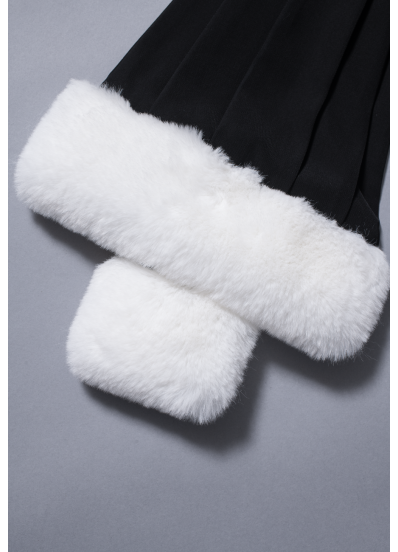 Epitoge Noire Angora Synthétique