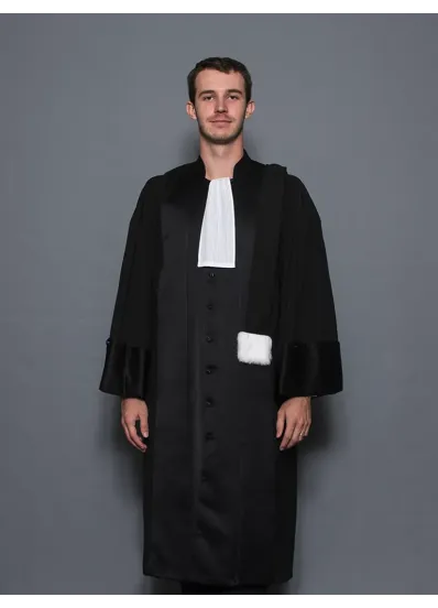 Robe Magistrat noire Tribunal Judiciaire - L'Indispensable