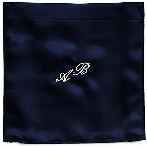 Broderie initiales milieu de poche 2cm