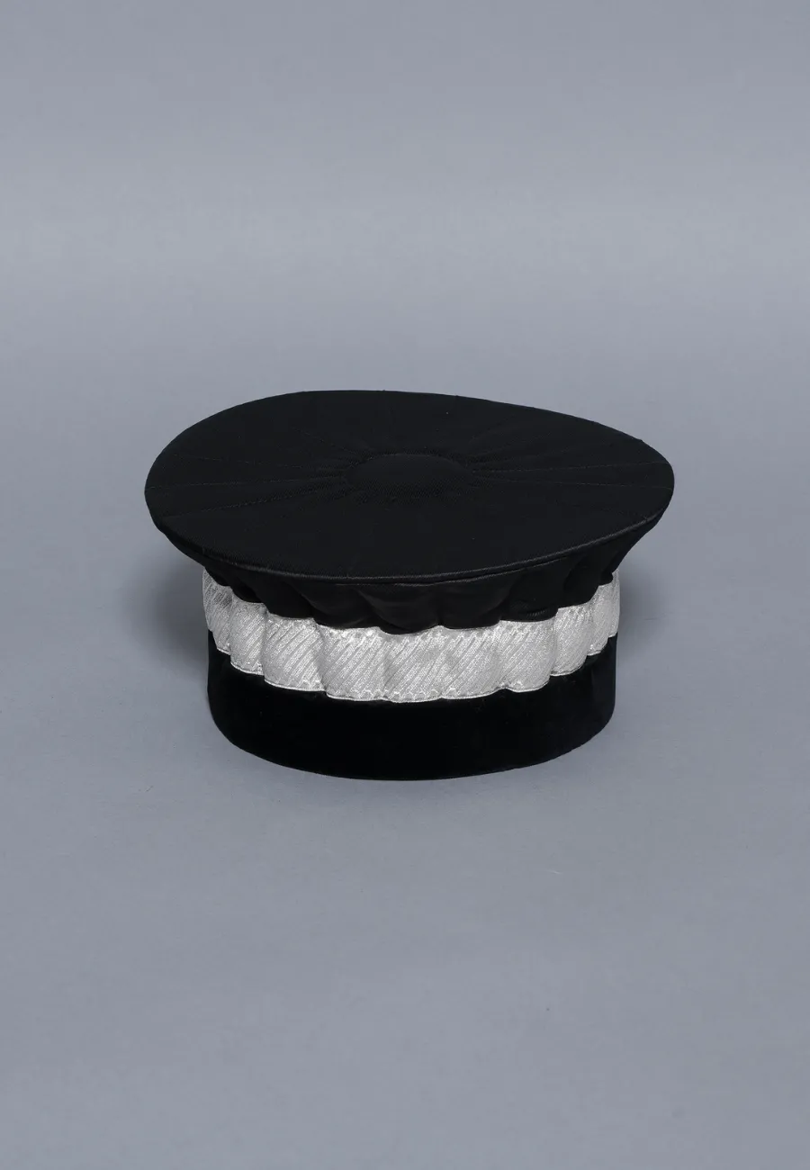 toque en soie 1 Galon Argent