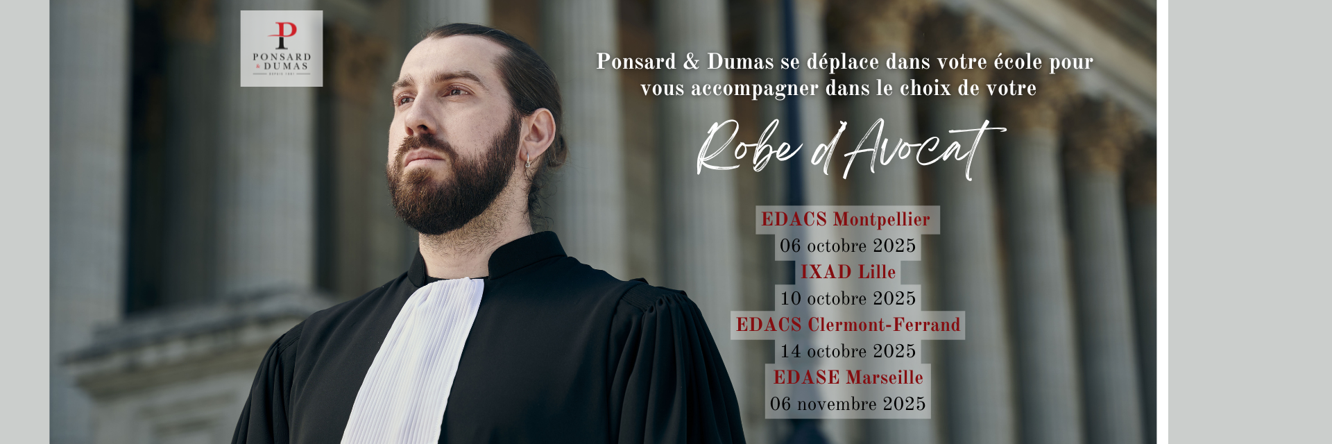 Robe de greffier Slide background